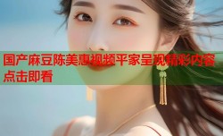 国产麻豆陈美惠视频平家呈现精彩内容点击即看