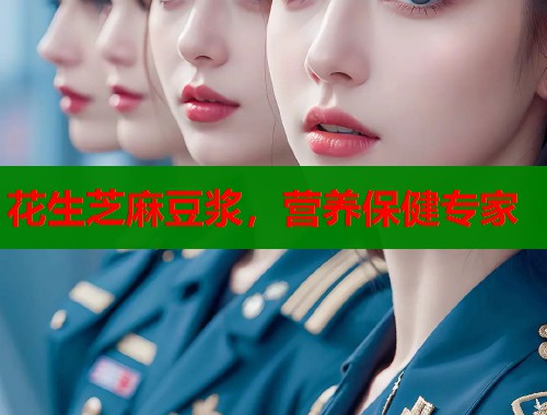 花生芝麻豆浆，营养保健专家  第1张