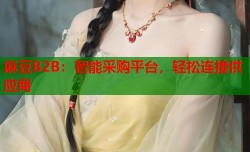 麻豆B2B：智能采购平台，轻松连接供应商