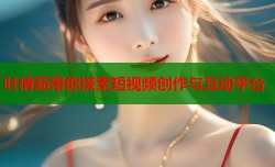 叶倩茹带你探索短视频创作与互动平台