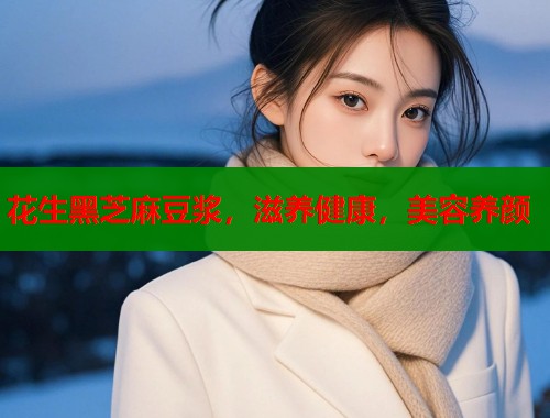 花生黑芝麻豆浆，滋养健康，美容养颜  第1张